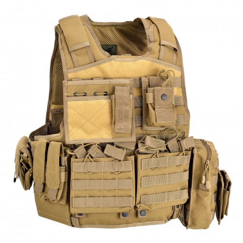 DEFCON 5 GILET TATTICO SOFTAIR  ARMOUR CARRIER TAN  [D5-BAV06 T]