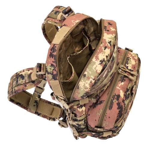 DEFCON 5 PLATE CARRIER TATTICO + 5 + MOCHILA VEGETACION ITALIANO [D5-BAV21VI]