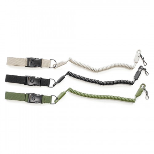 PISTOL SAFETY LACE WITH MOLDED TERMINAL. GREEN, VEGA HOLSTER [2V22V]