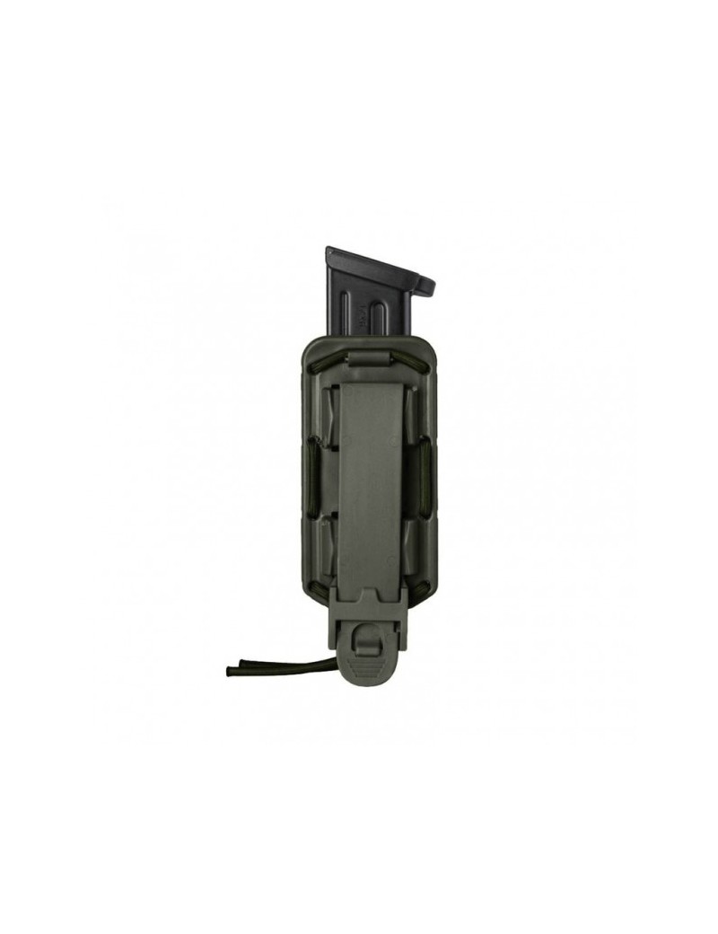 PORTACARICATORE NERO IN POLIMERO REGOLABILE CON ELASTICO TUBOLARE   VEGA HOLSTER [8BL01N]