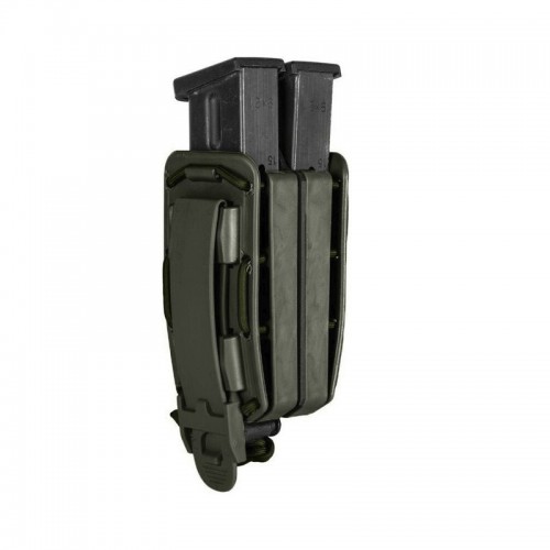 SCHWARZE BUNGY PISTOLEN DOPPEL-MAGAZIN-ETUI - VEGA HOLSTER [8BL02N]