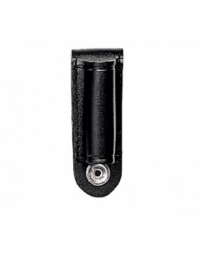 BATTERY HOLDER, WALTHER SURFIRE TORCH HOLDER IN BLACK LEATHER VEGA HOLSTER...