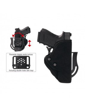 FUNDA DE CORDURA TERMOFORMADA PARA PISTOLA BERETTA 92/98 Y TANFOGLIO FORCE COLOR NEGRO -  VEGA HOLSTER [SU200N] 2
