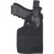 FUNDA DE CINTURÓN DE CORDURA NEGRA PARA ARMAS CON LINTERNA O SIN LINTERNA, APTA PARA GLOCK Y BERETTA - FUNDA VEGA [LT200N]