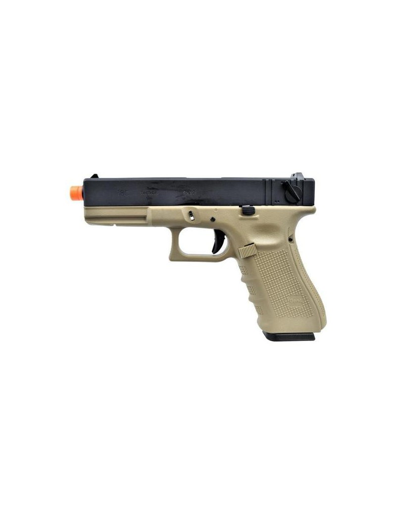 GLOCK G18 GAS BLOWBACK BURST-SINGLE 4 GENERATION SCHWARZ / TAN [W059BT]