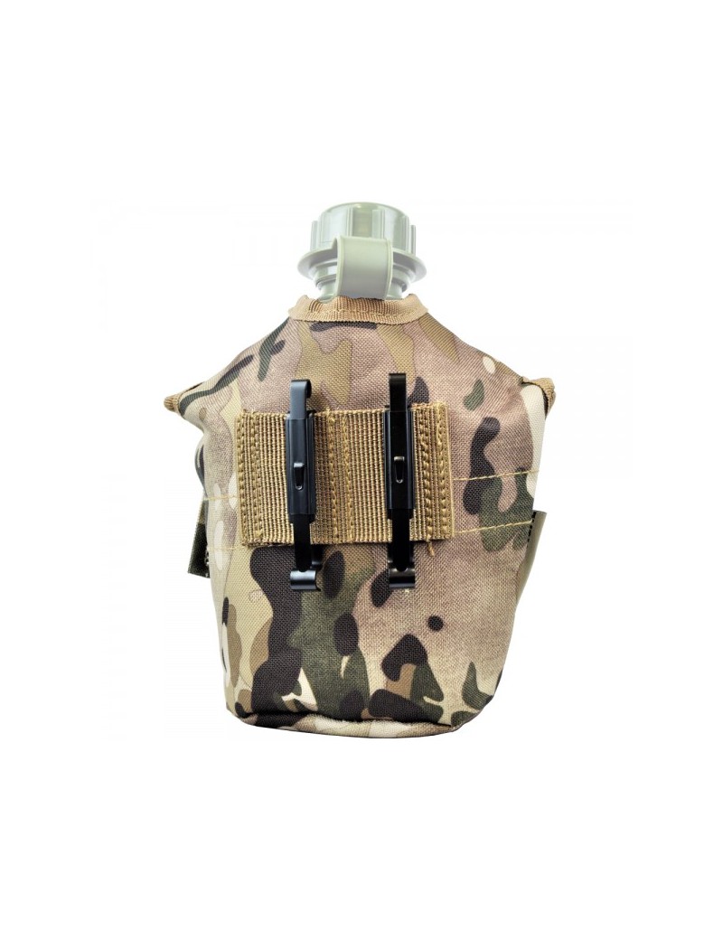 JS-TACTICAL BOTELLA DE PLÁSTICO 1 LITRO + BOLSILLO MULTICAM [JS-1801] [JS-1823M]