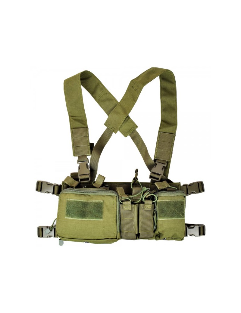 CHALECO TACTICO WOSPORT MULTIFUNCION VERDE [WO-VE57V]