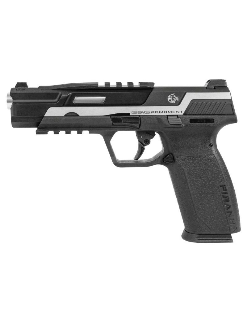 PISTOLA DE GAS G&G PIRANHA TR PLATEADA [GG-PIR-TRS]