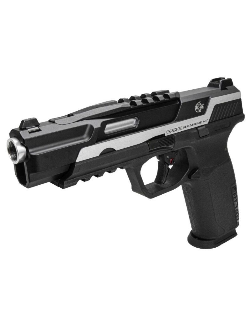 G&G GAS PISTOL PIRANHA TR SILVER [GG-PIR-TRS]
