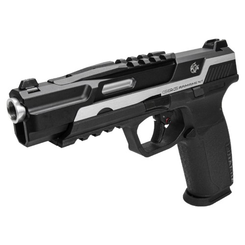 G&G GAS PISTOL PIRANHA TR SILVER [GG-PIR-TRS]