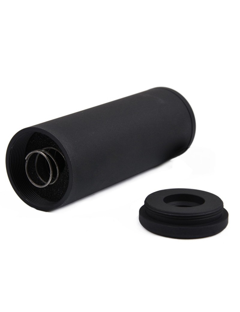 METAL SILENZIATORE SMOOTH STYLE VERSIONE 100X32 NERO [ME2022-B]