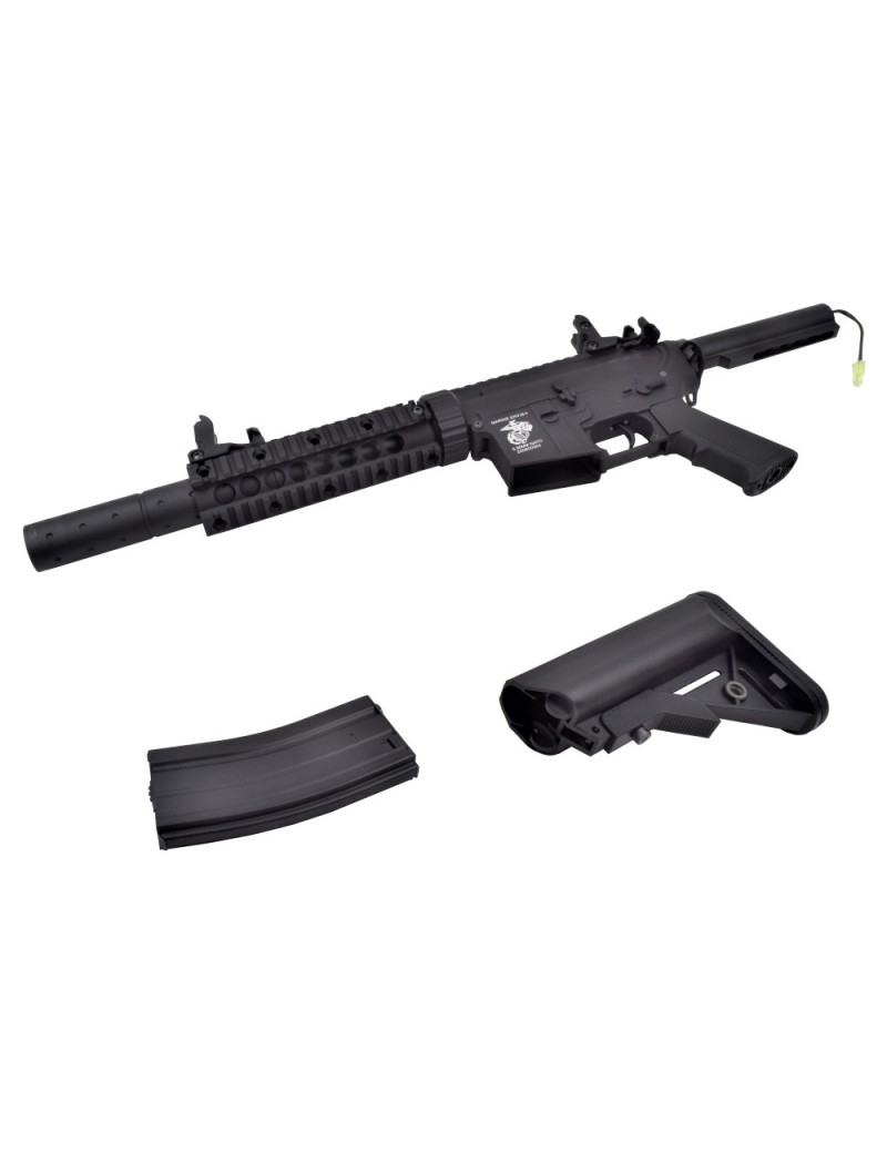 CARABINE ÉLECTRIQUE M4 CQB RIS OPÉRATION SPÉCIALE PLEIN MÉTAL [3881M]