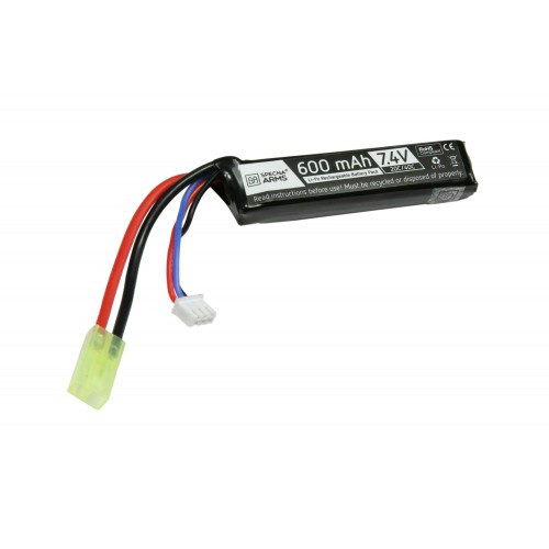 SPECNA ARMS BATTERIE LIPO 7.4V 600MAH 20/ 40C PDW TAMIYA [SPE-06-029217]