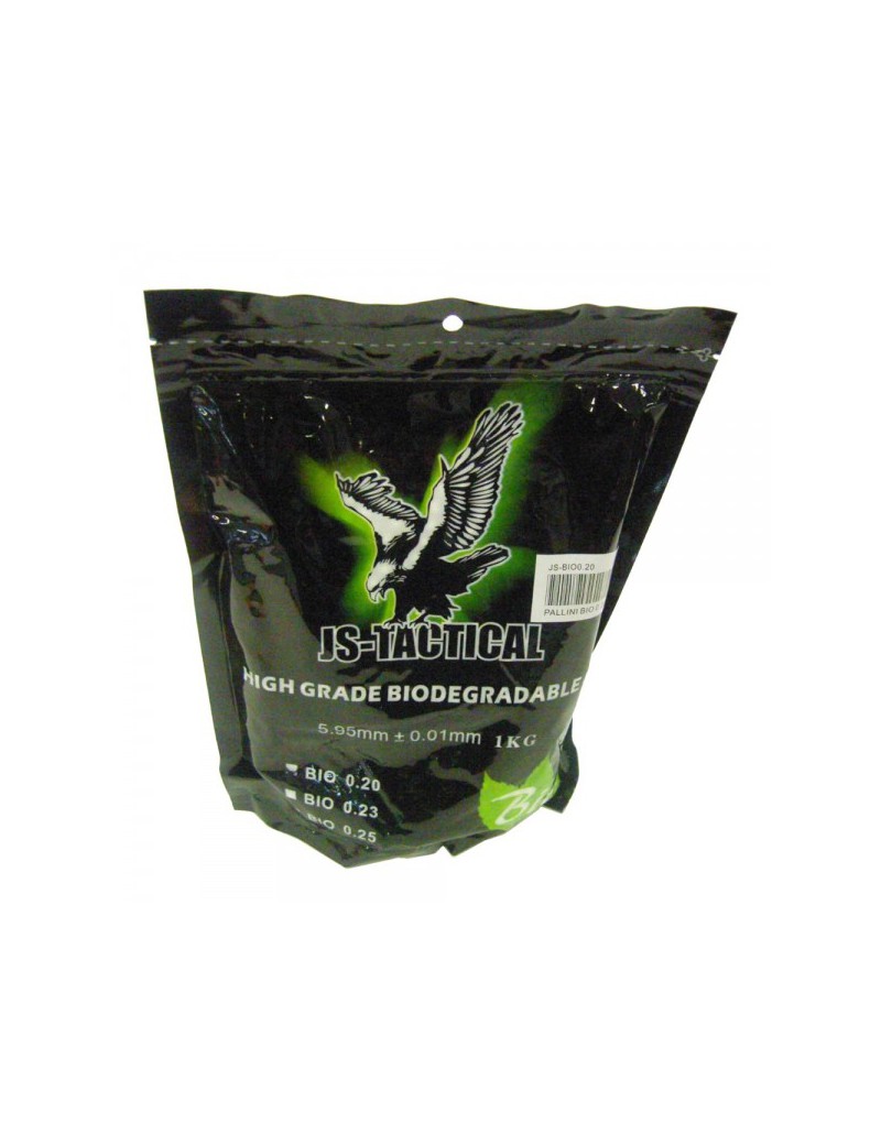 PALLINI BIODEGRADABILI JS-TACTICAL DA 0,20gr 5000pz  [JS-BIO0.20]