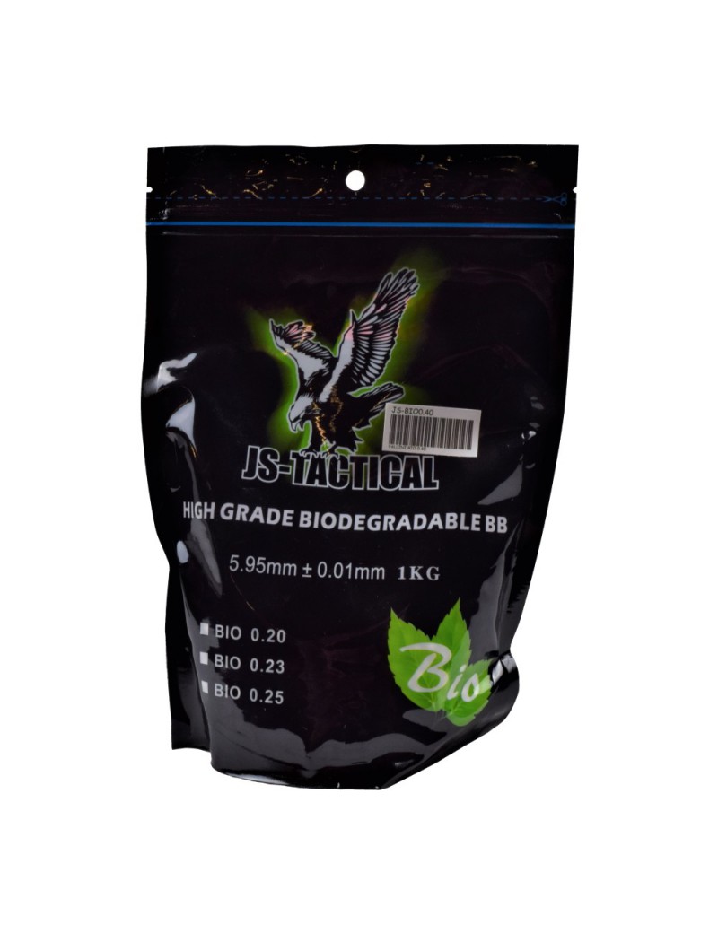 BB'S JS-TACTICAL BIODEGRADABLE 0,40gr 2500pz [JS-BIO 0.40]