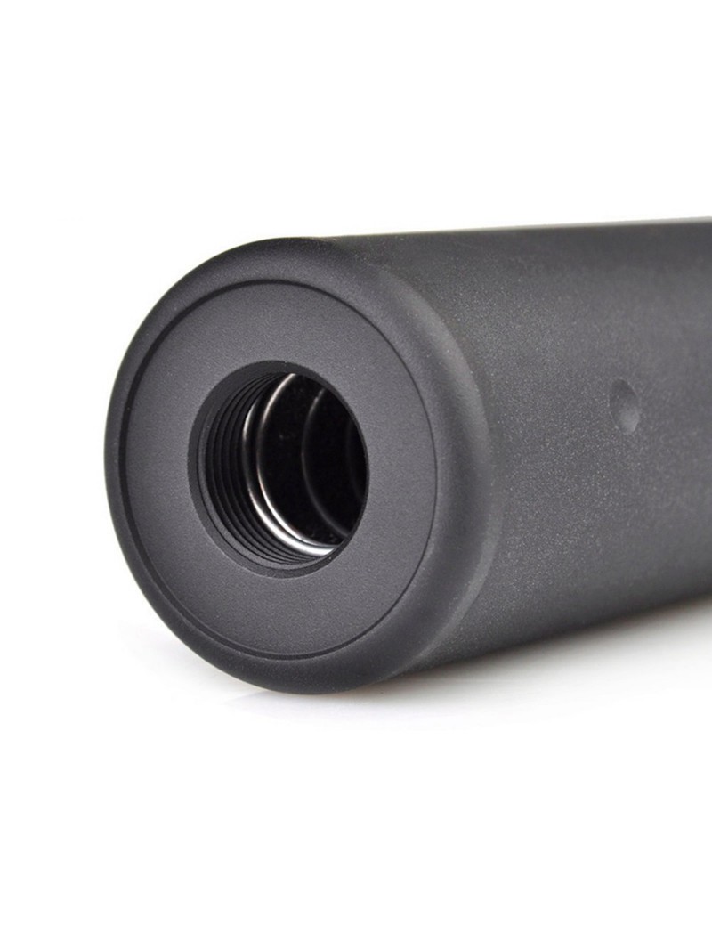 METAL SILENZIATORE SKULL VERSIONE 128MM NERO [ME2016-B]