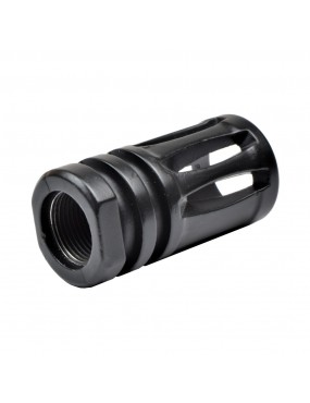 FLASH HIDER AUS METALL 14MM IM UHRZEIGERSINN SCHWARZ [SP14] 2