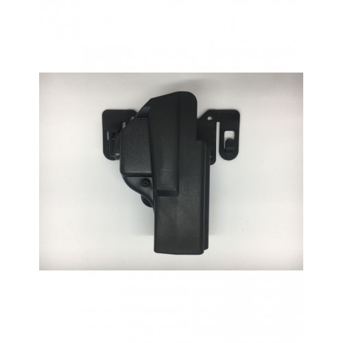 FUNDA SHWC8 + 8K29 PARA GLOCK 17-22-31-37 COLOR NEGRO CON SUJECIÓN DE RESORTE EN POLÍMERO MOLDEADO POR INYECCIÓN [SHWC009LN]