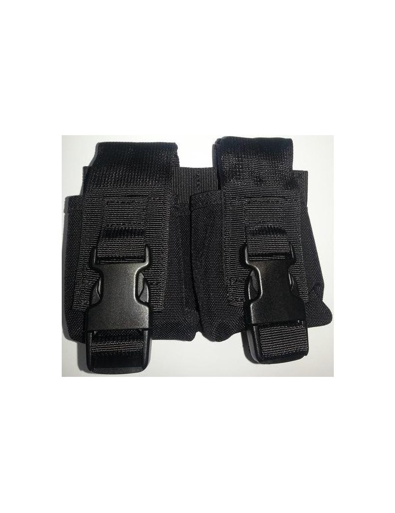 TASCA DOUBLE NERA PORTA GRANATE  [D5-GP02 B]