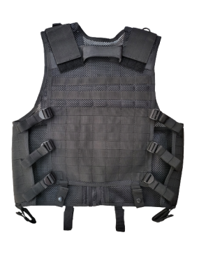 GILET TATTICO IN RETE E CORDURA CON 3 PORTACARICATORI  [2ET06] 2