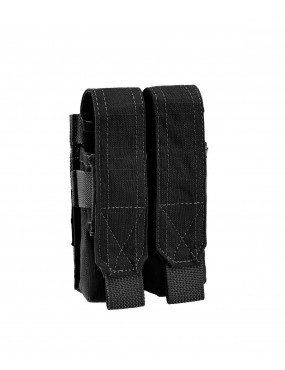 BOLSILLO DOBLE PARA CARGADOR DE PISTOLA NEGRO [OT-PM02/3 B]