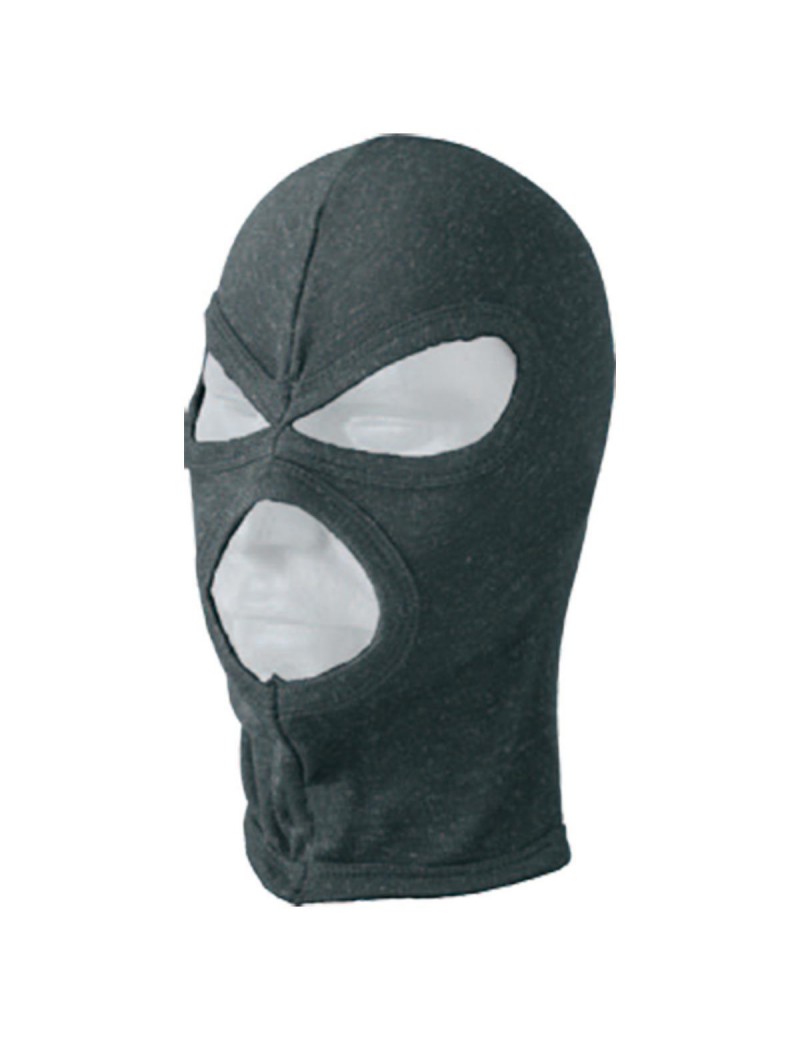 DEFCON BALACLAVA 5 100% BLACK COTTON ONE SIZE [D5-1935C B]