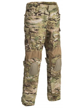 DEFCON 5 GLADIO TACTICAL PANTS WITH PLASTIC KNEE PADS MULTI-CAMO COLOUR...