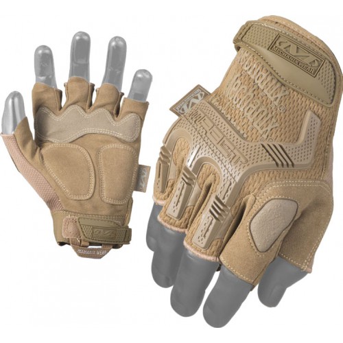 GUANTES SIN DEDOS MECHANIX M-PACT COYOTE TAN [MFL-72]