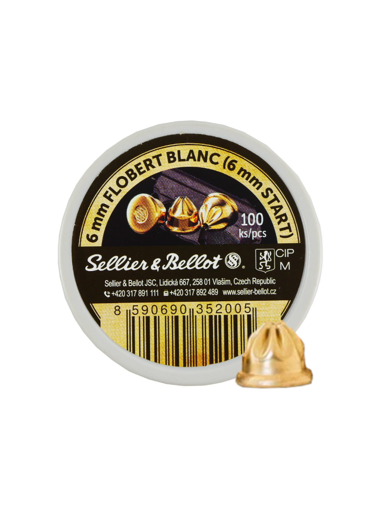 SELLIER & BELLOT MUNITIONS BLANC 6MM 100 PIÈCES [SB6]