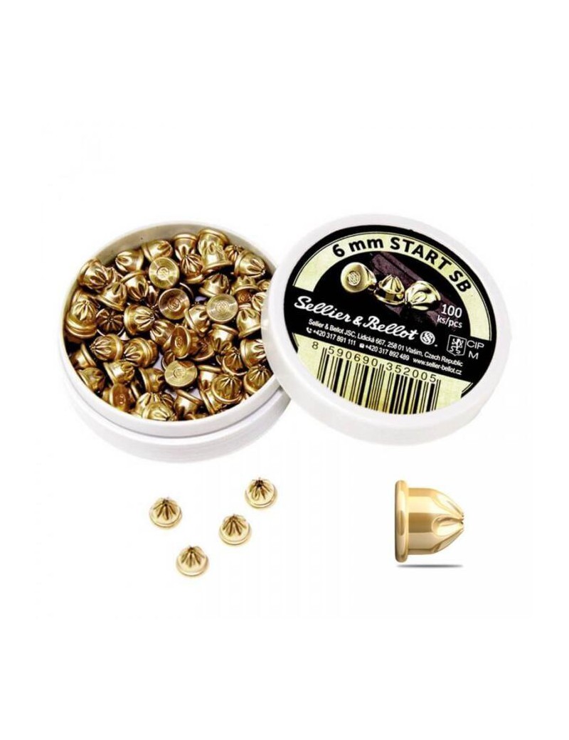 SELLIER & BELLOT AMMUNITION BLANK 6MM 100 PIECES [SB6]