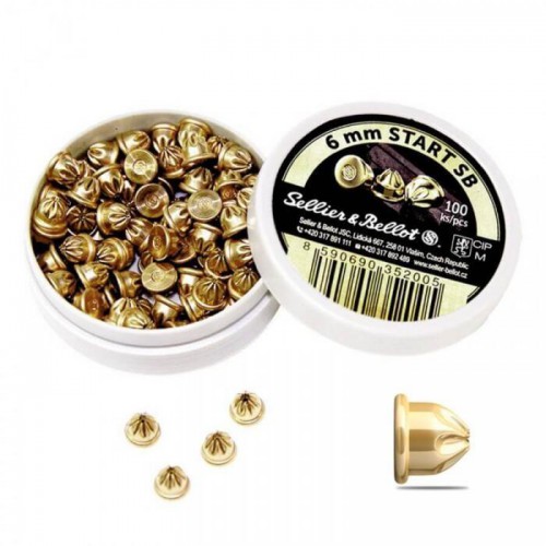 SELLIER & BELLOT AMMUNITION BLANK 6MM 100 PIECES [SB6]