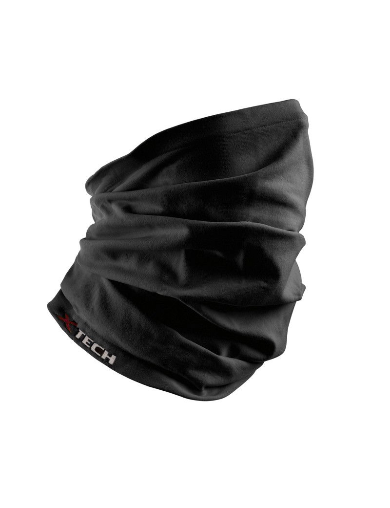 XTECH TUBULAR BANDANA / THERMAL NECK WARMER X-ROHR VON +15 BIS -15 FARBE SCHWARZ EINE GRÖSSE [SCALDACOLLO X-TUBE NERO]