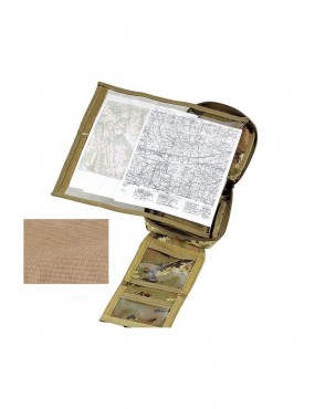 MOLLE MAP TAN POUCH WITH NOTE BOOK POUCH [D5-MPK02 CT]