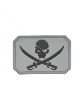 PATCH EMERSON PIRATE SKULL IN PVC  [EM5553A]