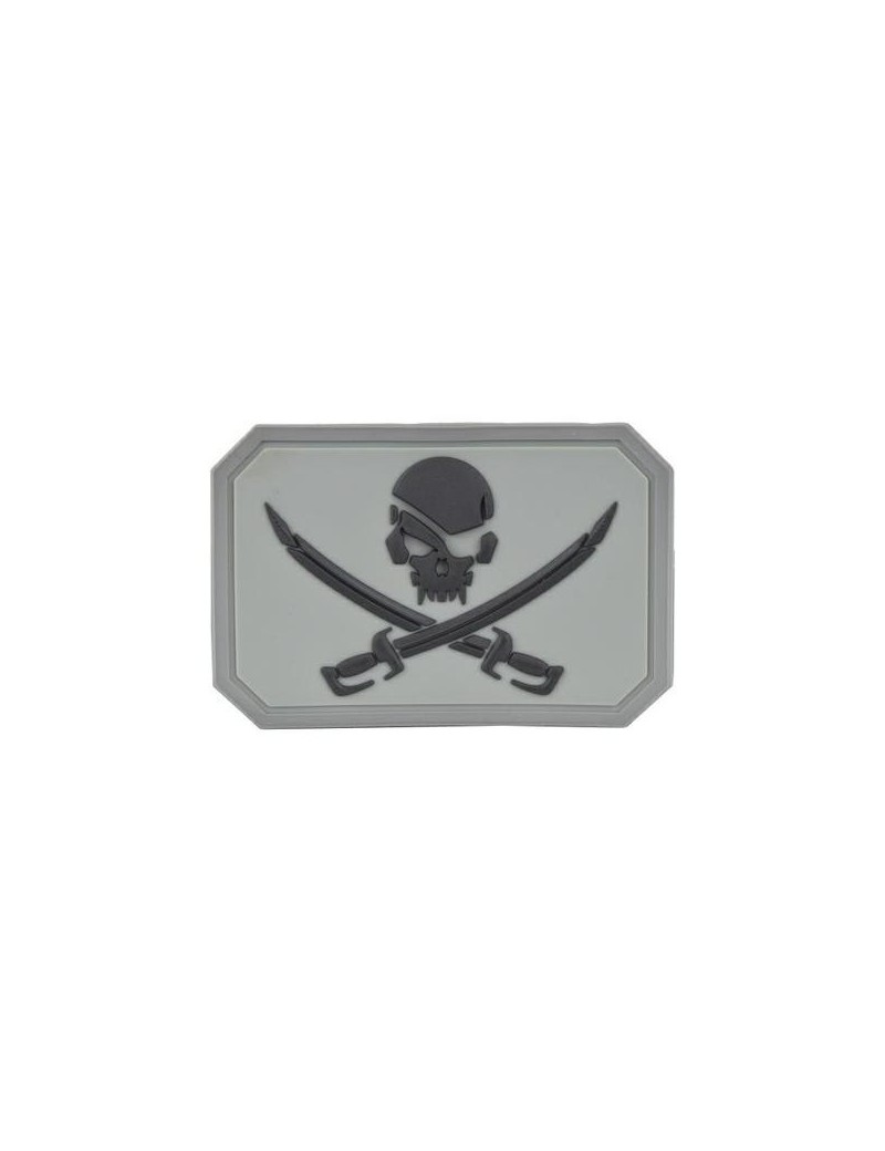 EMERSON PIRATE SKULL PATCH IN PVC  [EM5553A]