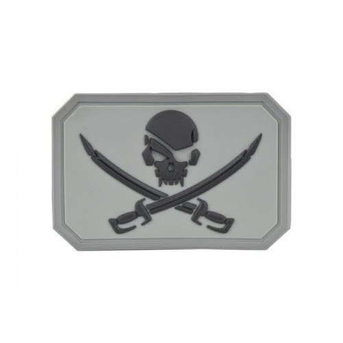 PATCH EMERSON PIRATE SKULL IN PVC  [EM5553A]