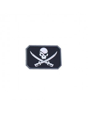 EMERSON PIRATE SKULL PATCH IN PVC [EM5553D]