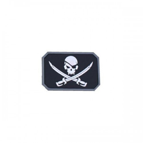 EMERSON PIRATE SKULL PATCH IN PVC [EM5553D]