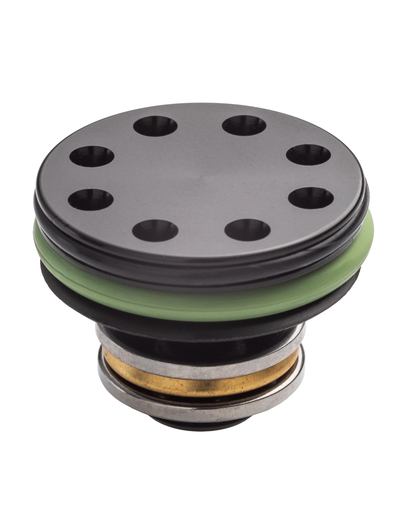 TESTA PISTONE CUSCINETTATA IN ERGAL CON DOPPIO OR ALLEGGERITA (TPPE) TESTA PISTONE CUSCINETTATA IN ERGAL CON DOPPIO OR ALLEGGERITA (TPPE)