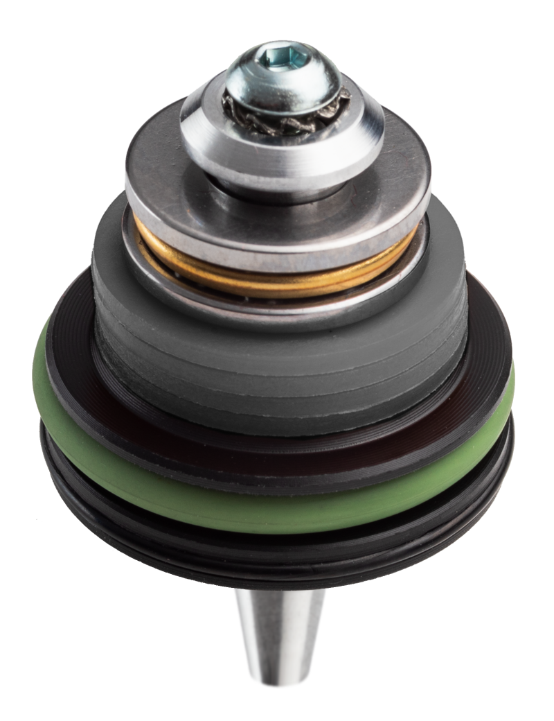 TESTA PISTONE AIR BRAKE CUSCINETTATA IN POM CON DOPPIO OR E REGOLAZIONE ANGOLO AGGANCIO PISTONE (TPAA)