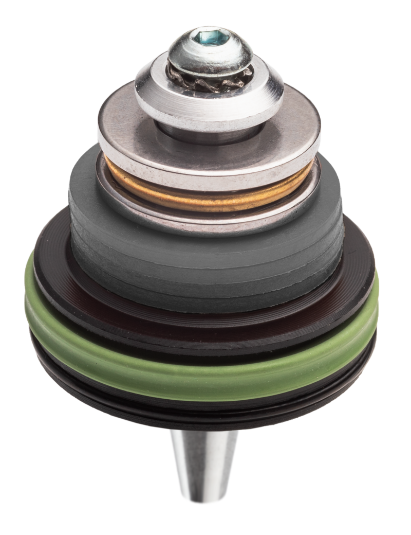 TESTA PISTONE AIR BRAKE CUSCINETTATA IN POM CON DOPPIO OR E REGOLAZIONE ANGOLO AGGANCIO PISTONE (XPAA)