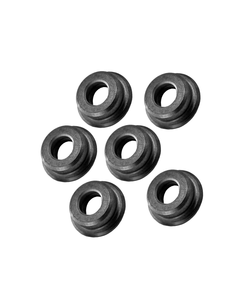 BOCCOLE PIENE IN ACCIAIO DA 6 MM AUTO LUBRIFICANTI LAVORATE DAL PIENO IN CNC (B6PA) BOCCOLE PIENE IN ACCIAIO DA 6 MM AUTO LUBRIFICANTI LAVORATE DAL PIENO IN CNC (B6PA)