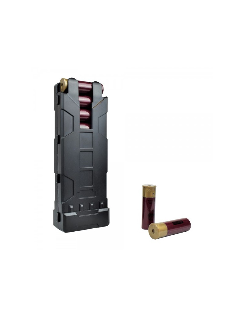 FUNDA DE BOLSILLO PORTA CARTUCHOS PARA RIFLE NEGRA WOSPORT [WO-EX0405B]