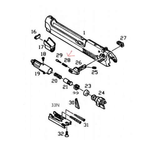 SAFE PISTON SPRING M9 KJW [KJW332021]