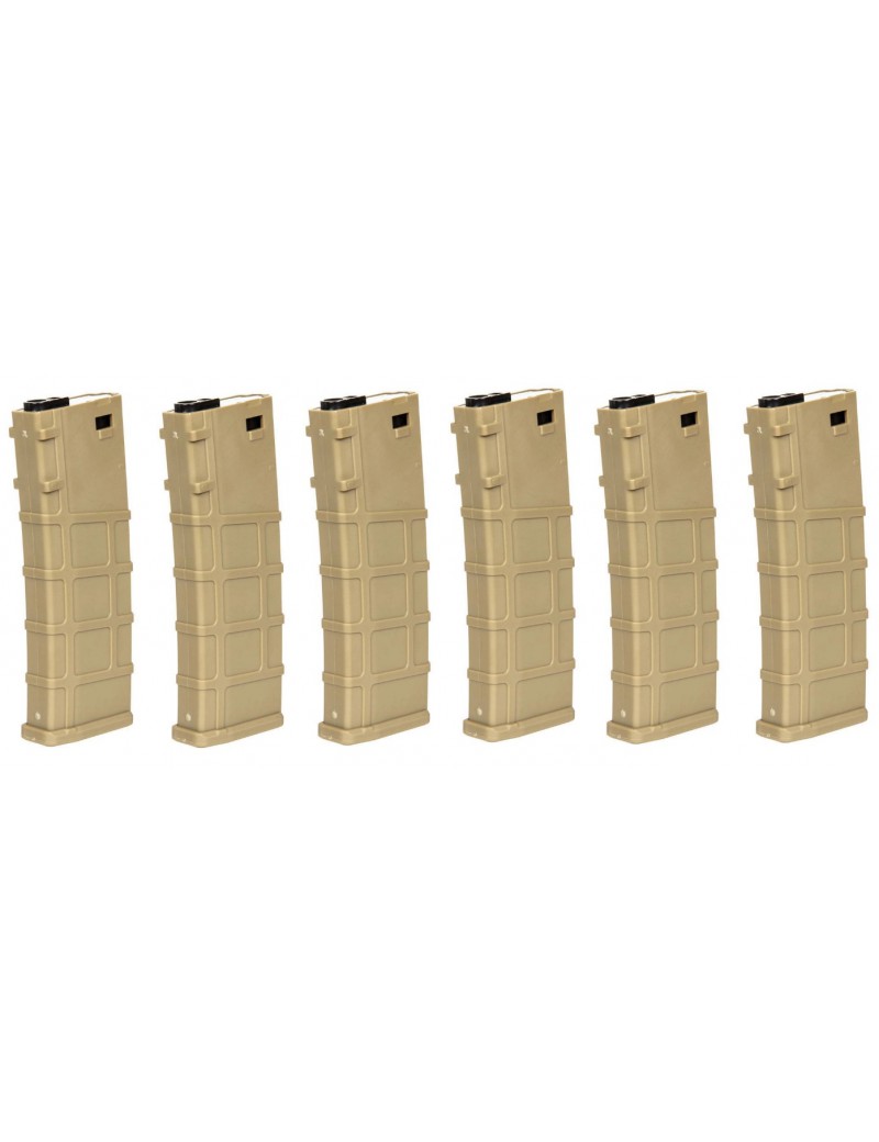 MID-CAP MAGAZINE 200 BB LONEX SET 6 TAN [LON-05-032505]