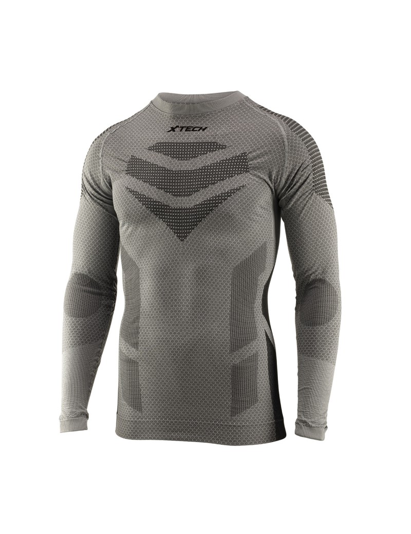 XTECH SHARK THERMAL SHIRT LANGARM GRAU [MAGLIA SHARK]