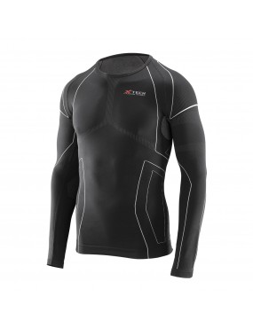 XTECH THERMAL SHIRT RACE 3 ROUND NECK FROM +10 TO -25 COLOR BLACK [MAGLIA...
