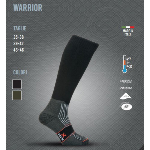 XTECH CALCETINES VERDES TÉRMICOS WARRIOR DE -5°C A +10°C [CALZA WARRIOR VERDE]