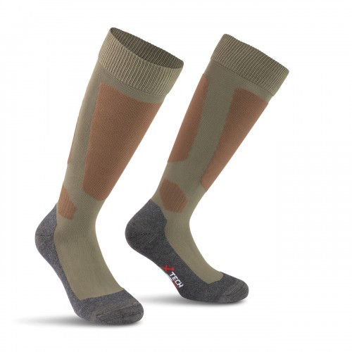 XTECH SILVER TECHNICAL SOCKS FROM -5 ° C TO + 15 ° C GREEN [CALZA SILVER VERDE]