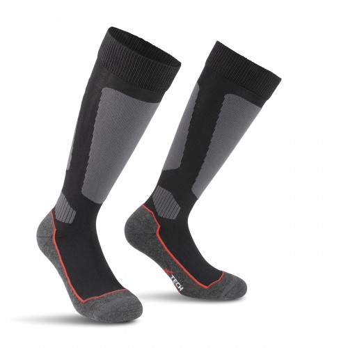 XTECH CHAUSSETTES TECHNIQUES ARGENT DE -5°C À +15°C NOIR [CALZA SILVER NERO]